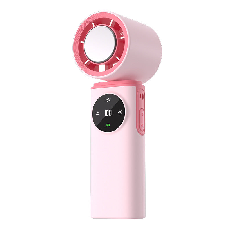 Dame bærbar USB-mini-viftemer med LED-skjerm Luvikno