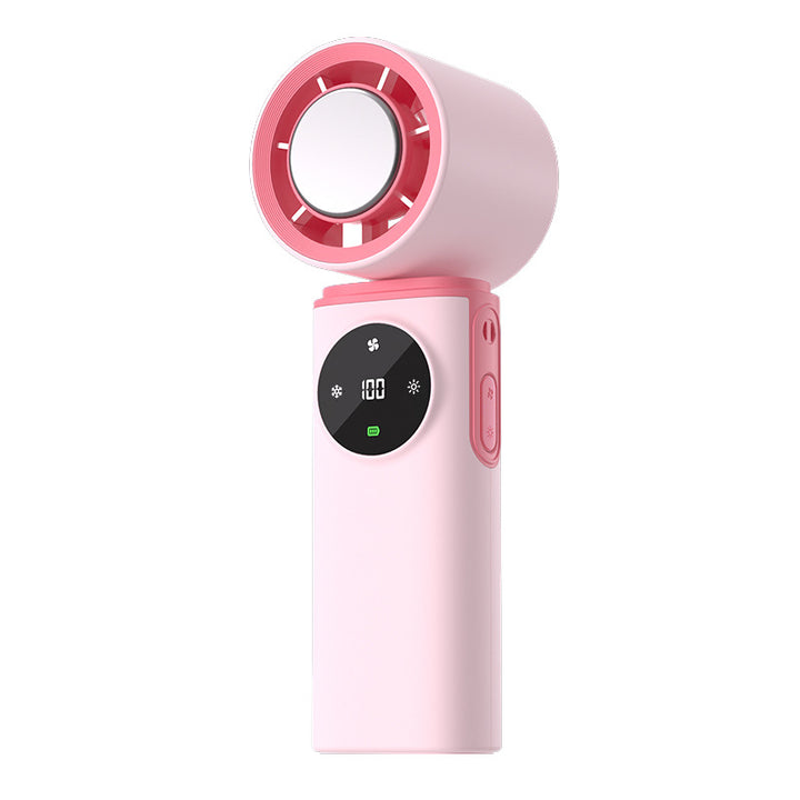 Dame bærbar USB-mini-viftemer med LED-skjerm Luvikno