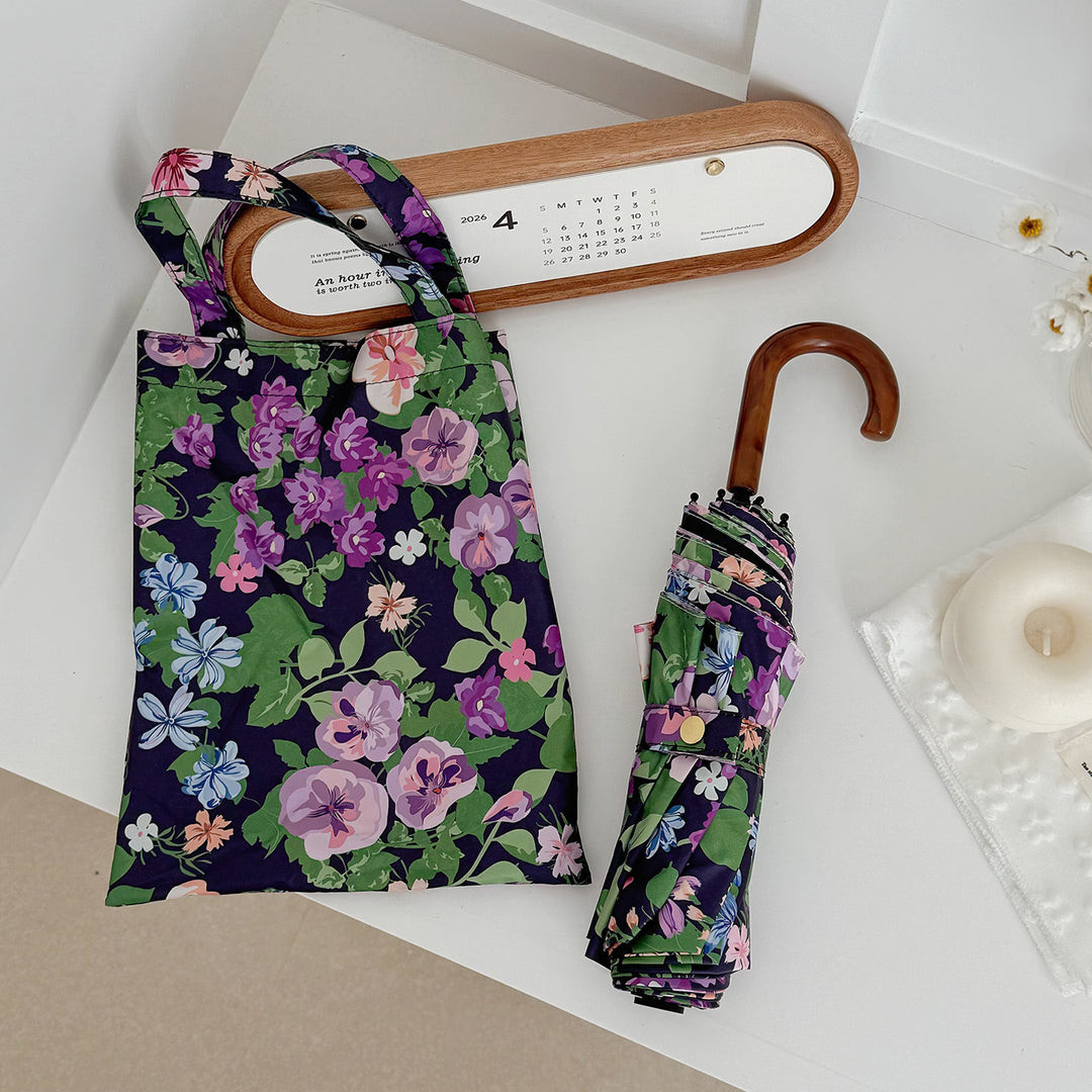 Dame Multifunksjonell skulderveske med blomsterdesign Luvikno