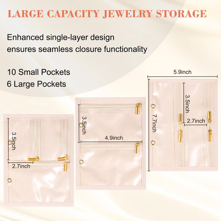 Kvinnelig elegant smykkorganisator med transparente rom Luvikno
