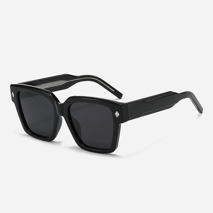 Damen Oversized Designer-solbrille med stilfull ramme og beskyttende UV-filter Luvikno