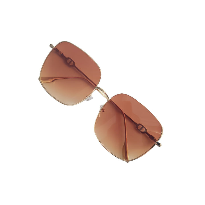 Dame geometrisk oversized solbrille Luvikno