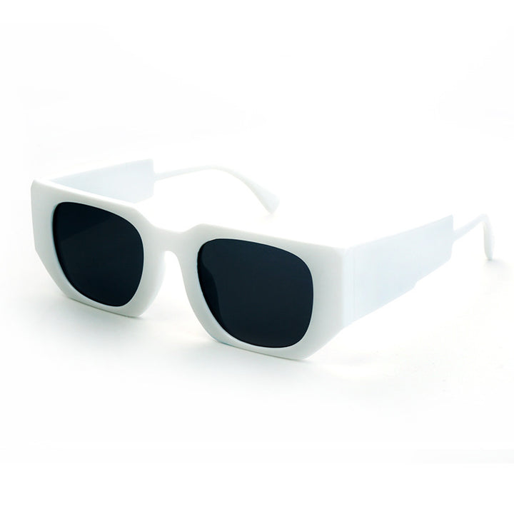 Dame Modisch solbrille med kantet ramme og UV-beskyttelse Luvikno