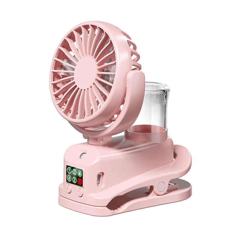 Unisex Bærbar Tåkes ventilator Luvikno