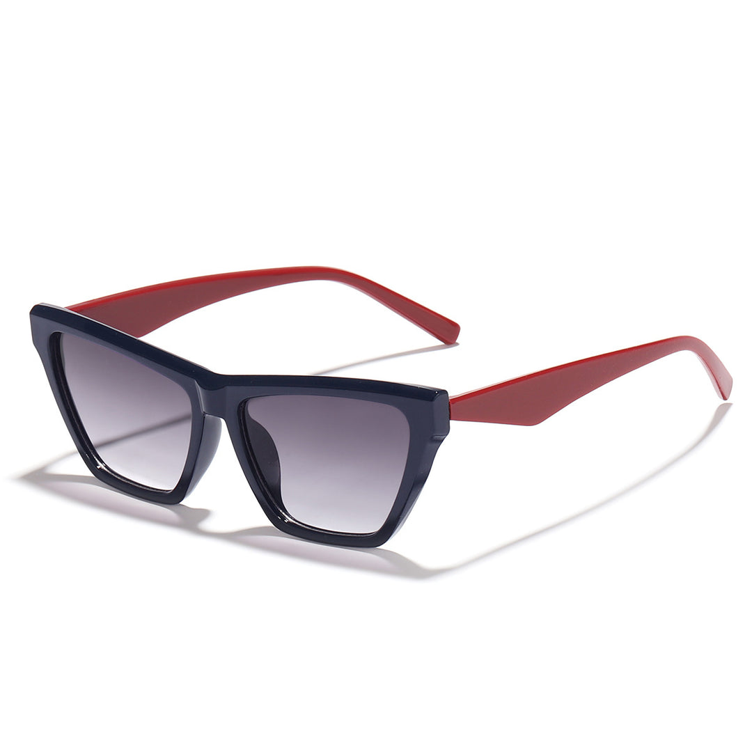 Dame designer solbrille med stilfull transparent ramme og UV-beskyttelse Luvikno