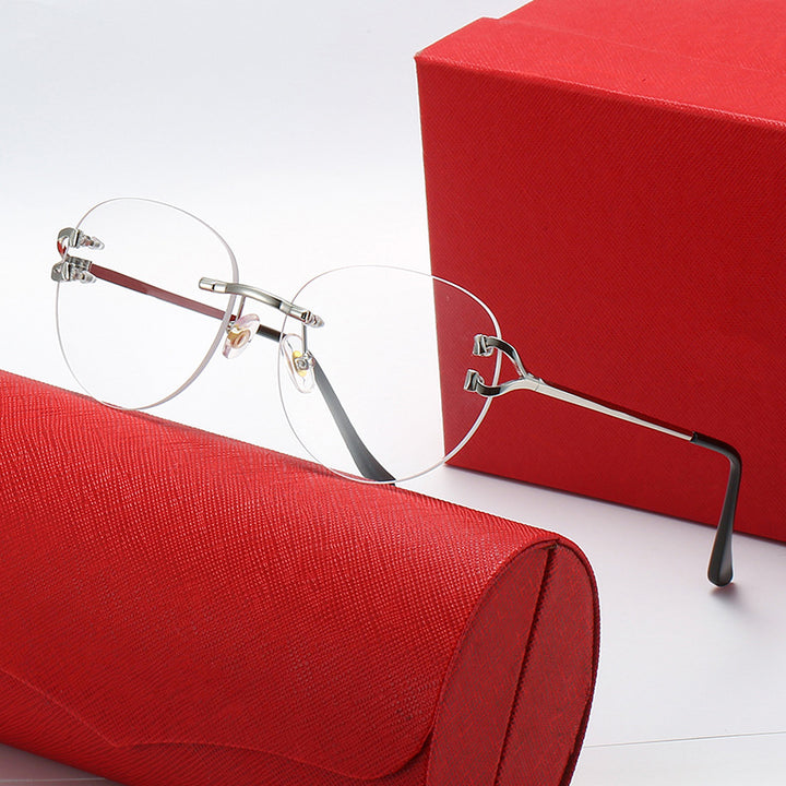 Damer elegant Cat-Eye solbriller med gullsenter og UV-beskyttelse Luvikno