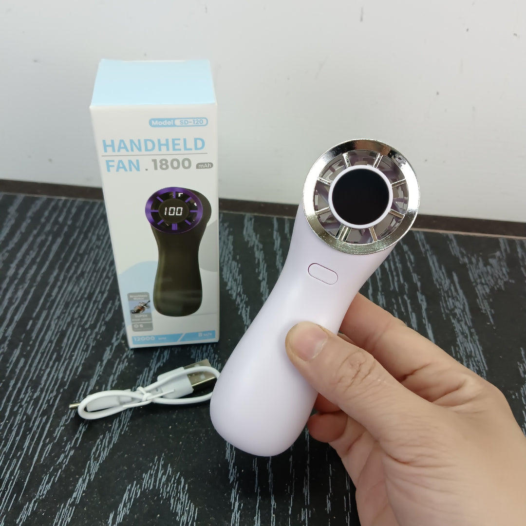 Unisex Håndheld bærbar blæser med digital hastighedsdisplay Luvikno