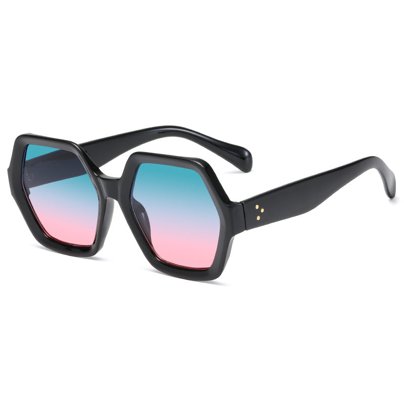 Dame geometrisk lesebrille i markant bikakestruktur-design Luvikno