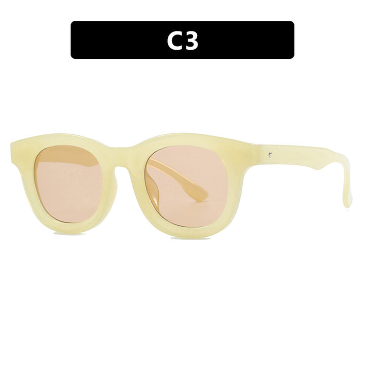 Dame trendy oversized solbriller med markant design Luvikno