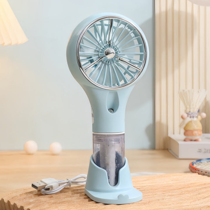 Damen bærbar sprayvifte med ergonomisk design og USB-tilkobling Luvikno