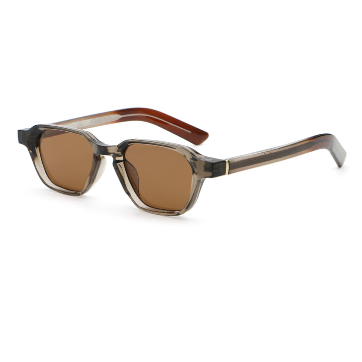 Dame solbrille i spesielt design med kantede glass Luvikno