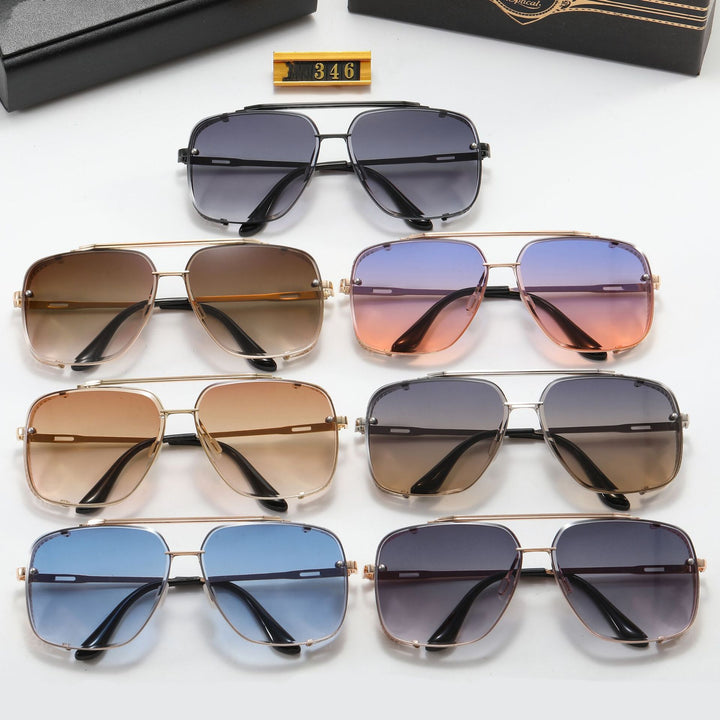 Dame designer solbrille med stilleggende firkantet ramme og UV-beskyttelse Luvikno