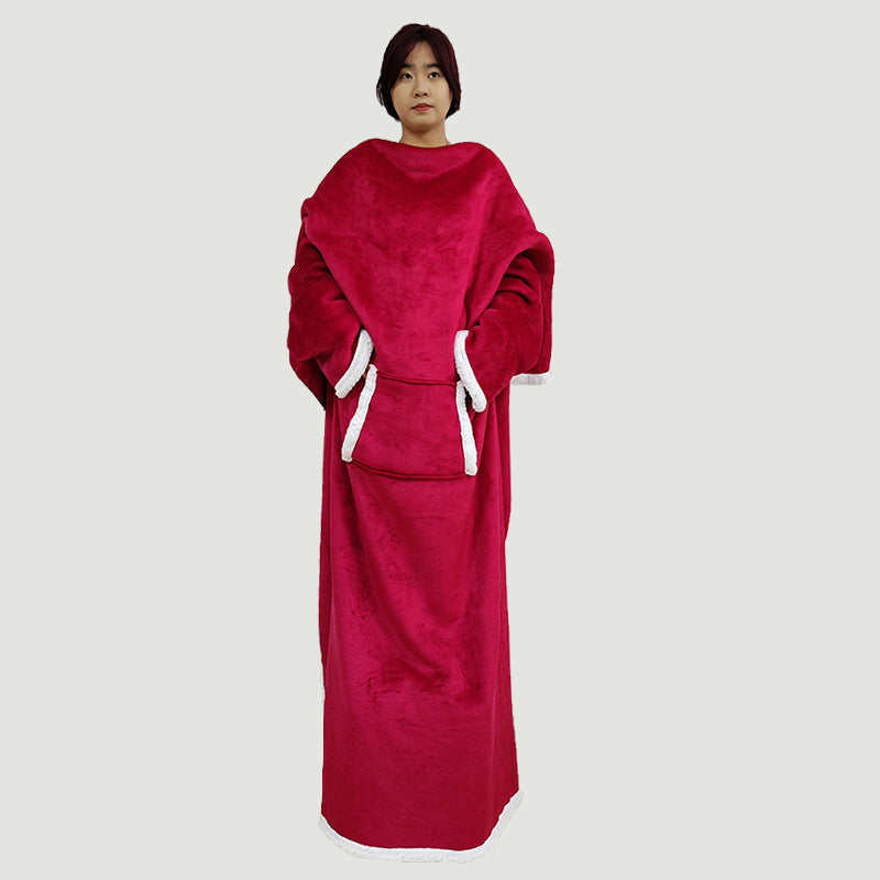 Dame Koseslørd Oversized Poncho Teppet Luvikno
