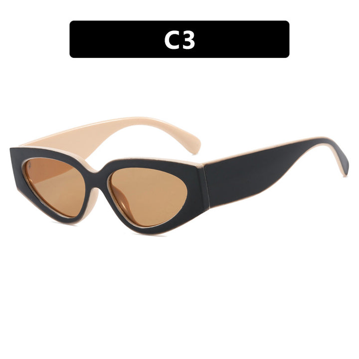 Dame Cat-Eye solbriller med ekstravagant design og beskyttende UV-filter Luvikno