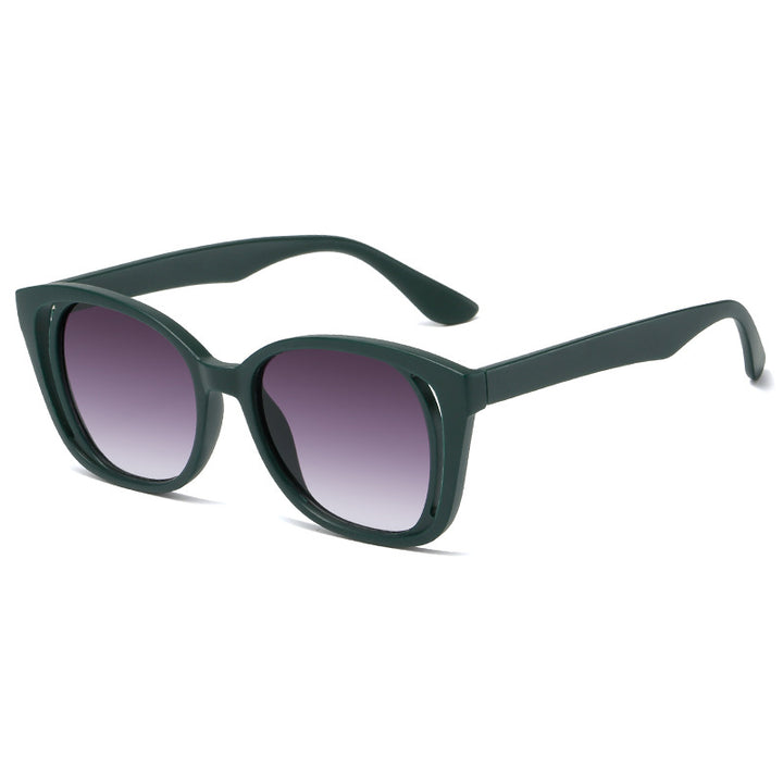 Dame stilige Cat-Eye solbriller med robust ramme Luvikno