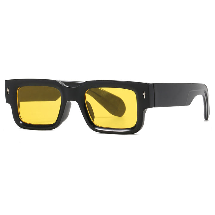 Dame kvadratisk solbrille med elegant design og UV-beskyttelse Luvikno