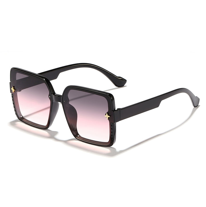 Dame kvadratisk solbrille med høykvalitets rammedesign og UV-beskyttelse Luvikno