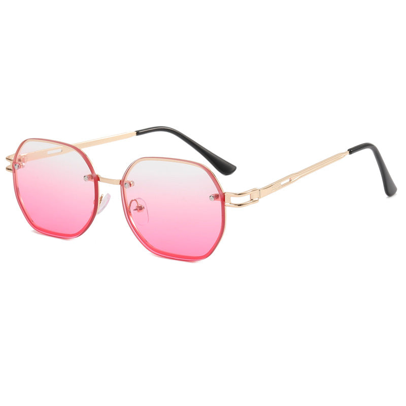 Dame Designer-solbrille i moderne åttekant-design Luvikno