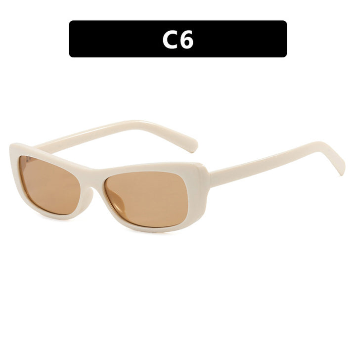 Dame Trendy rektangulære solbriller Luvikno