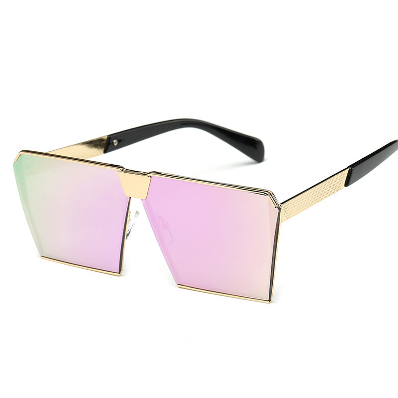 Dame oversized solbrille med markant kvadratisk design Luvikno