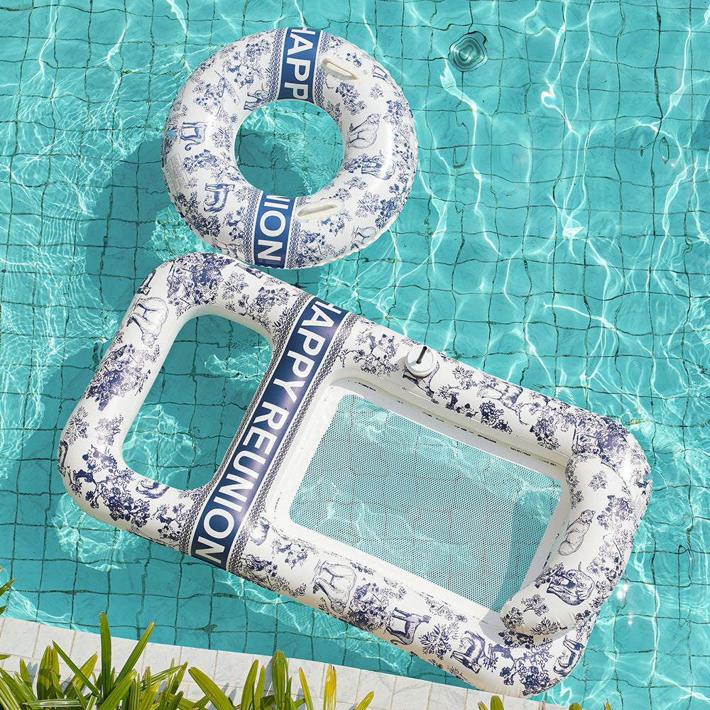 Unisex Elegant Swim Ring med Blomsterdesign Luvikno