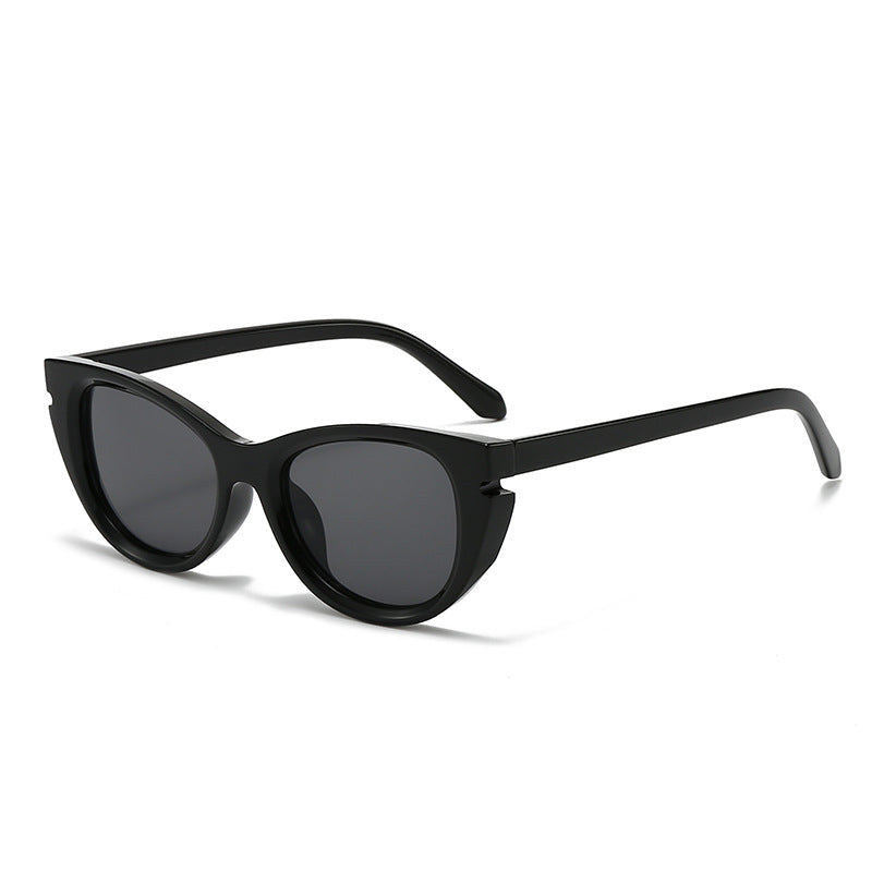 Dame Cat-Eye solbriller med trendy design Luvikno