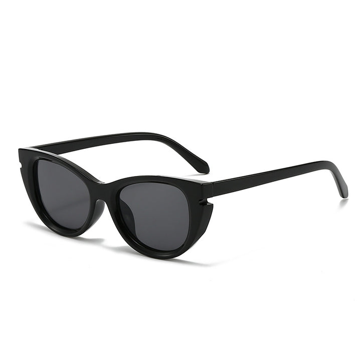 Dame Cat-Eye solbriller med trendy design Luvikno