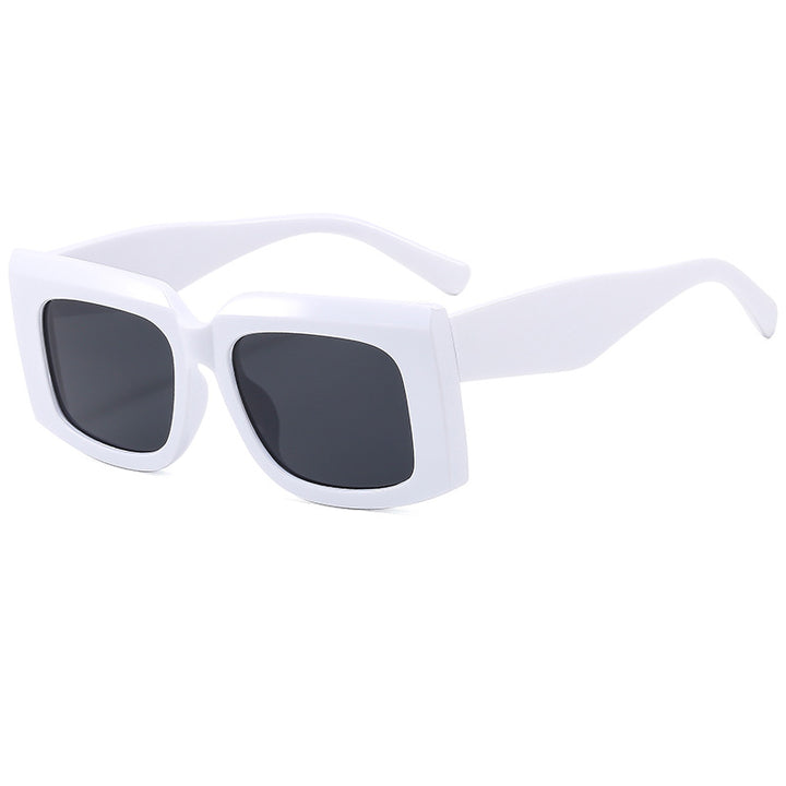Dame Moda solbrille med markant kvadratisk ramme og UV-beskyttelse Luvikno
