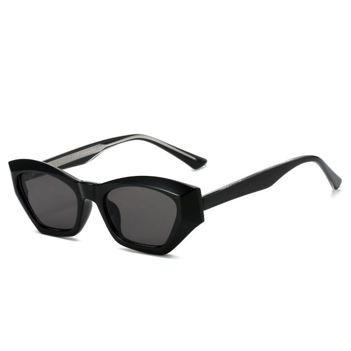 Damer Cat Eye solbriller med moderne transparente detaljer Luvikno
