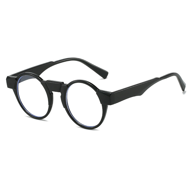 Dame moteriktig lesebrille med innovativt rundt rammedesign Luvikno