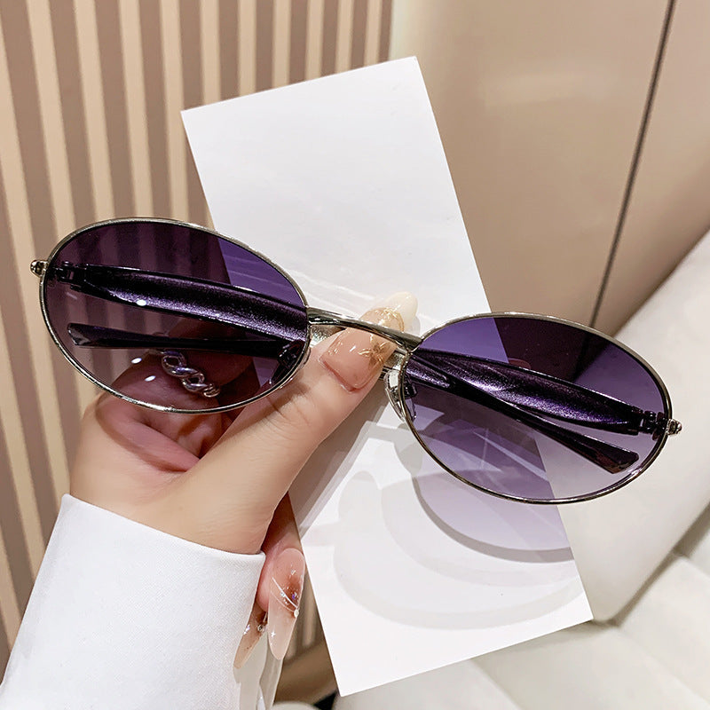 Dame moteriktig Oversized-solbrille med elegant design Luvikno