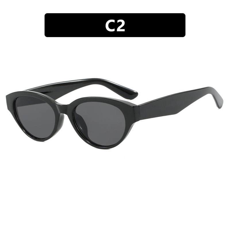 Dame Cat-Eye solbriller med beskyttende UV-filter og elegant ramme Luvikno