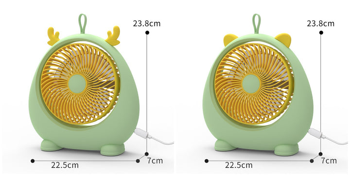 Damer Bærbar Mini-vifte i kawaii dyredesign Luvikno