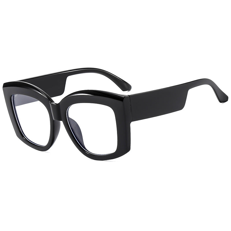 Damen moteriktig brille med bred, firkantet ramme Luvikno