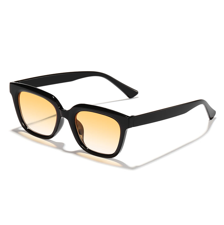 Dame Moderne firkantet solbriller med stilfull ramme i transparent Luvikno
