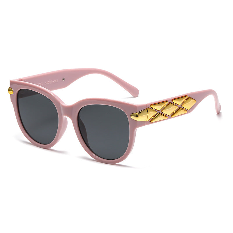 Dame designer solbrille med innovativ, detaljert ramme Luvikno