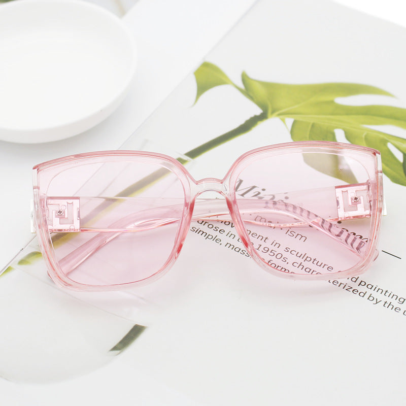 Damer Motemessig Oversized-Quadrat-solbrille Luvikno