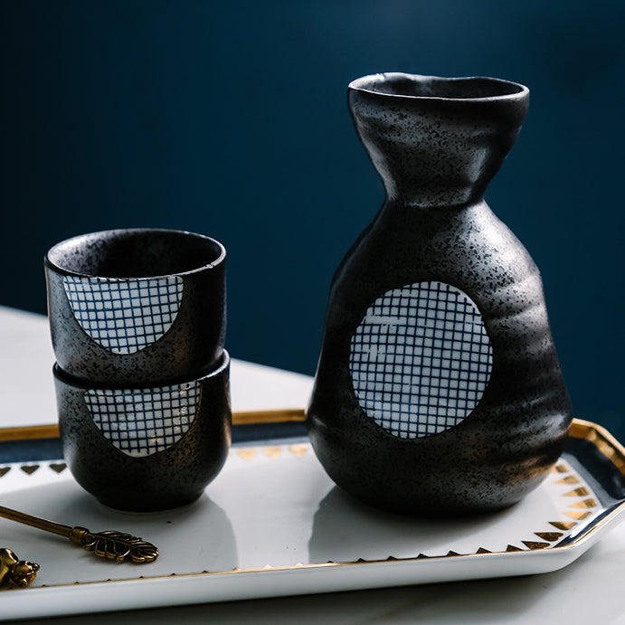 Japansk Sakura Håndlagde Keramiske Sake Sett | Luvikno