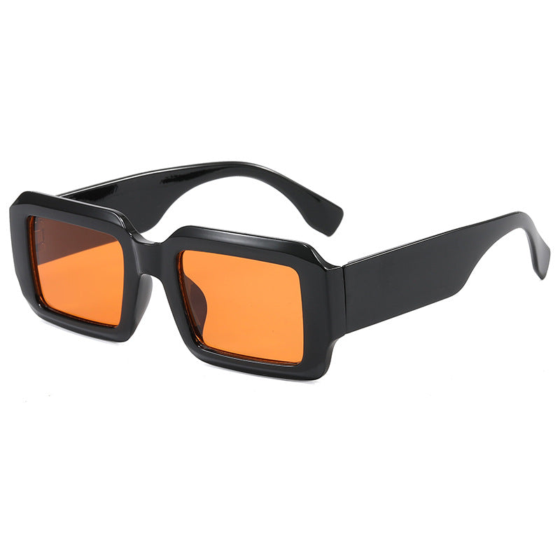 Dame oversized kvadratisk solbrille med moderne plastikkramme Luvikno