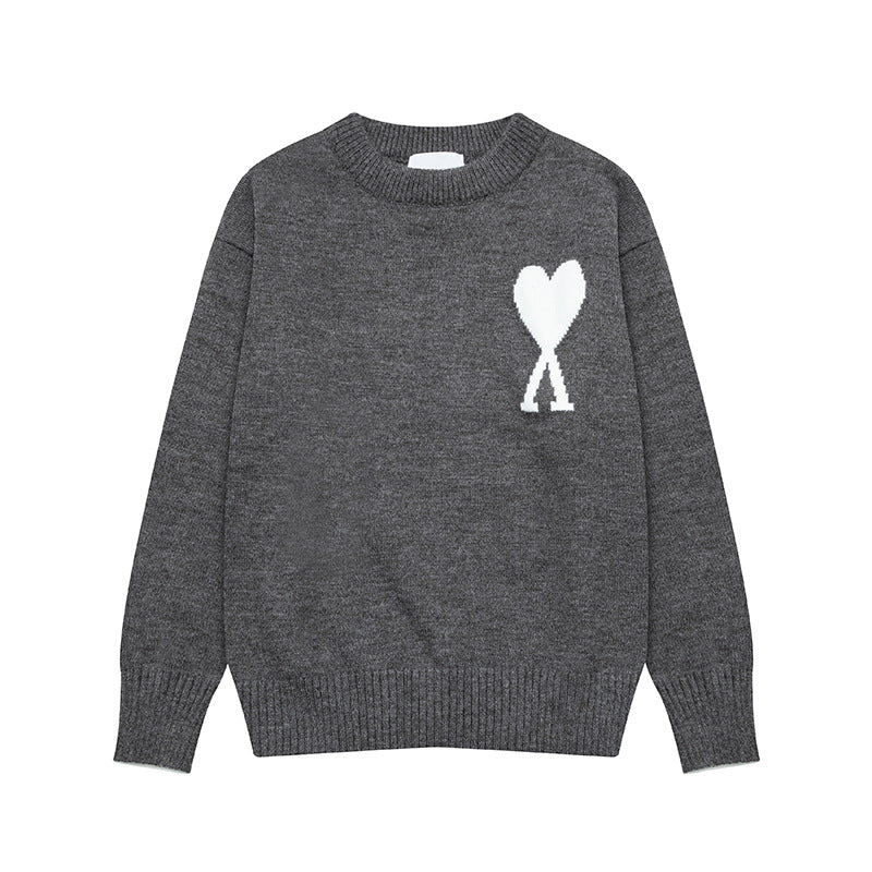Luvik | Hjerte brodert dame genser