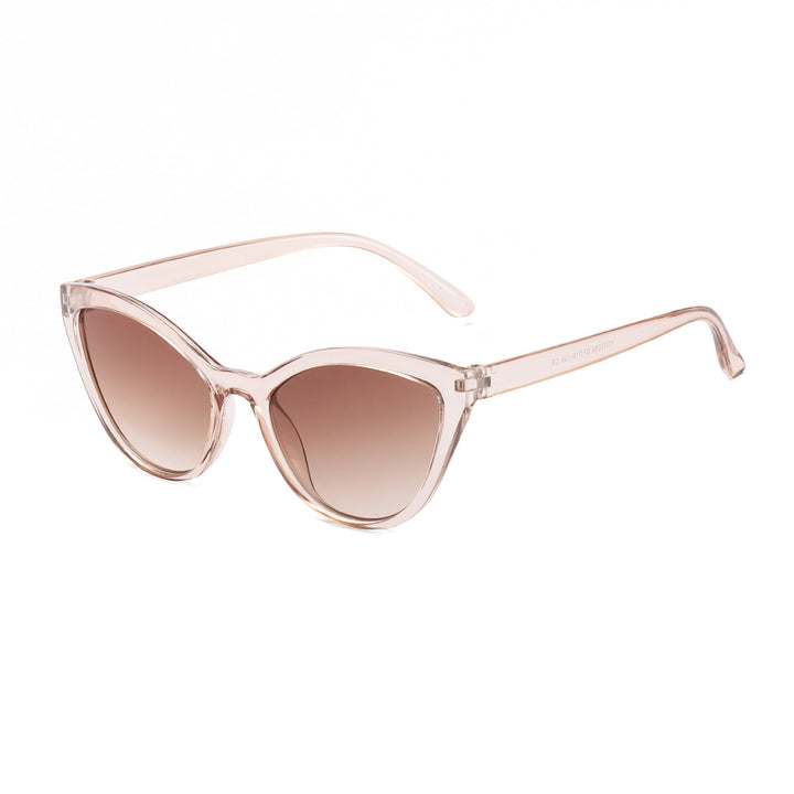 Dame Cat-Eye-solbrille med iøynefallende ramme og høykvalitets linser Luvikno