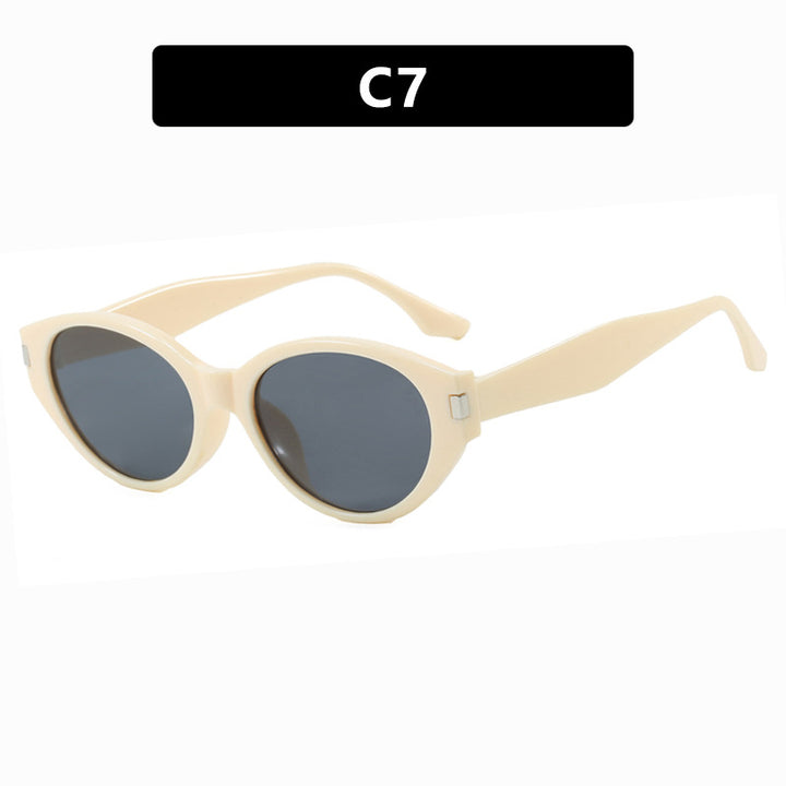 Dames moteriktig solbrille i elegant cat-eye stil Luvikno