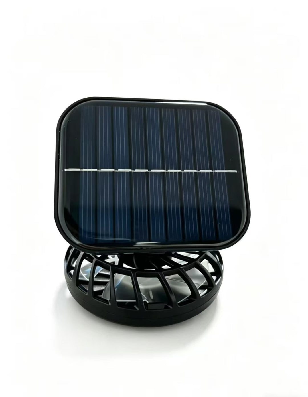 Unisex nan tragbar solardrevet mini-vifte med integrert solcellepanel Luvikno