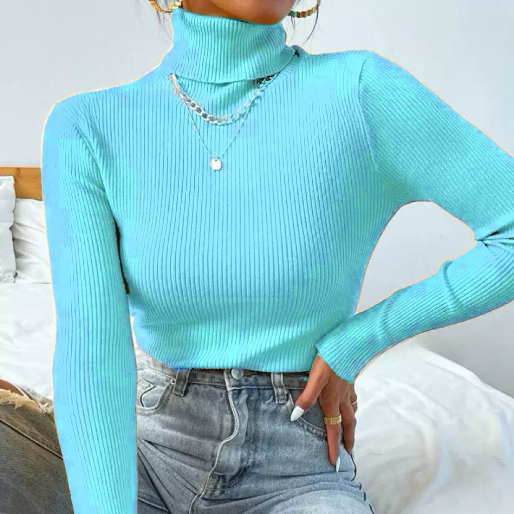 Luvik | Naisten elegantti pooloneule hienolla ribbikudoksella