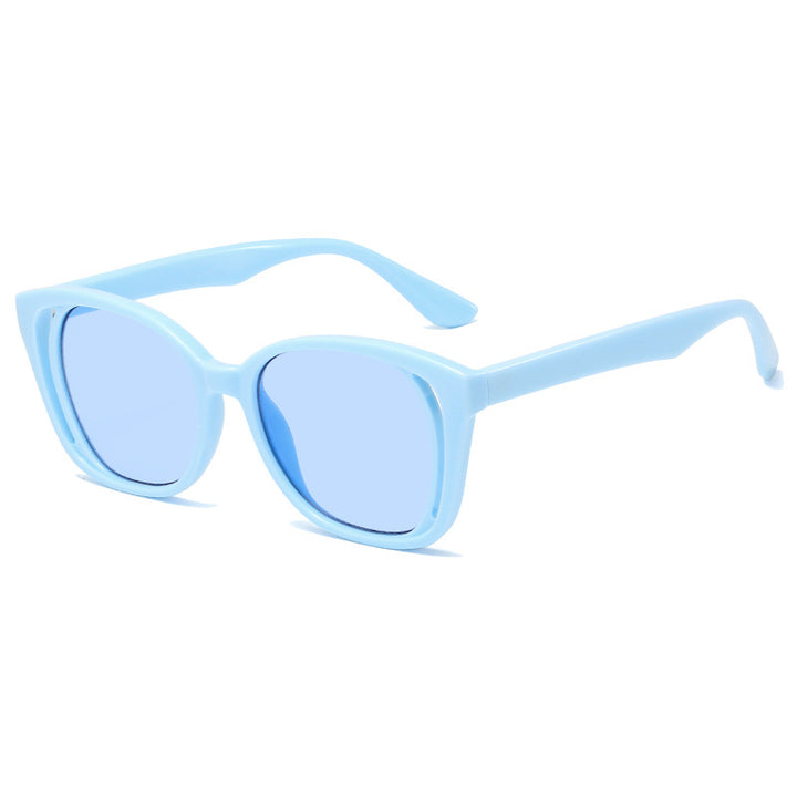 Dame stilige Cat-Eye solbriller med robust ramme Luvikno