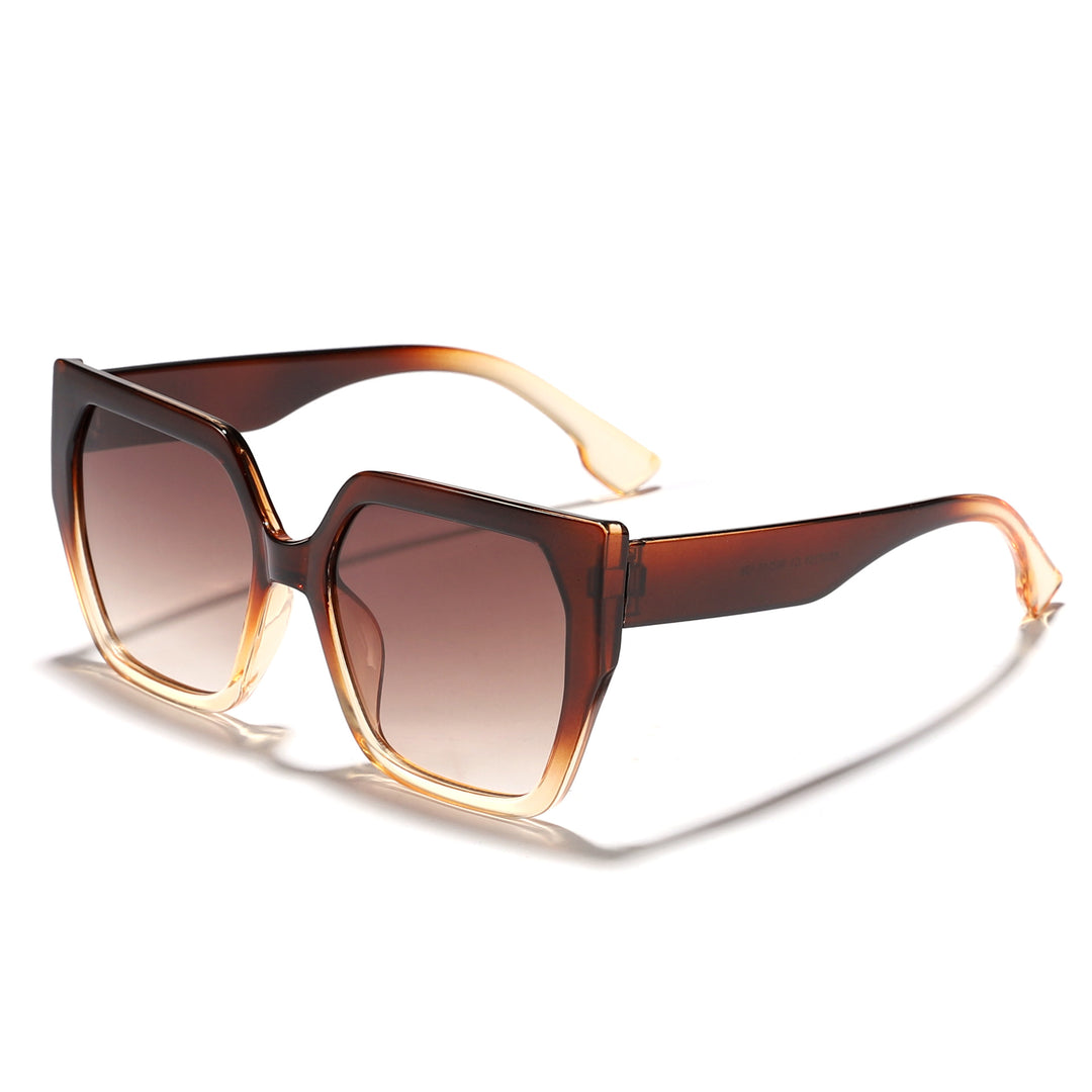 Dame oversized kvadratisk solbrille med enestående komfort og moderne design Luvikno