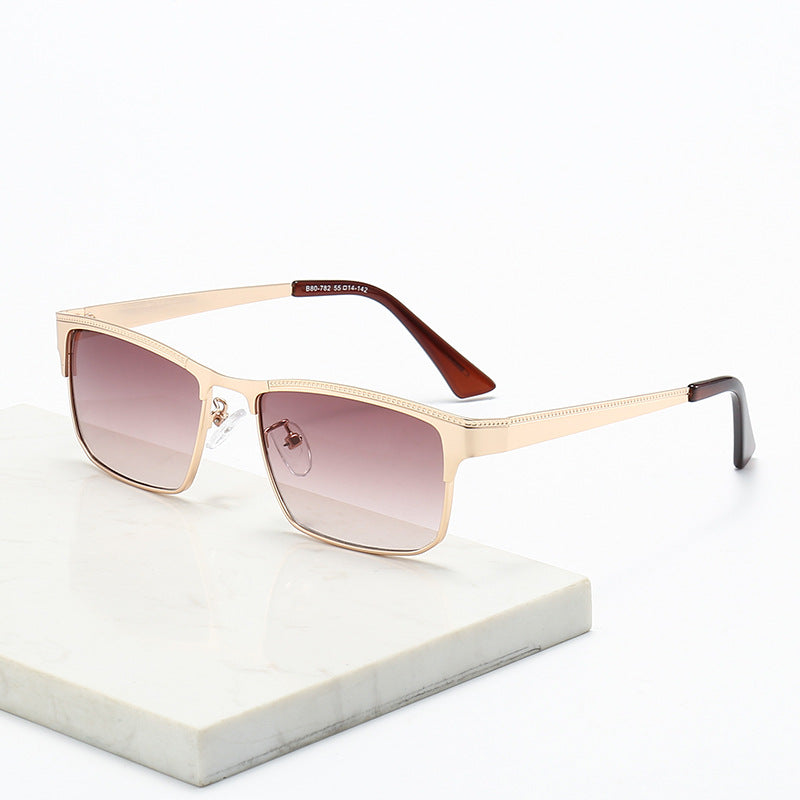 Dame kvadratisk solbrille med en stilig ramme og optimal UV-beskyttelse Luvikno