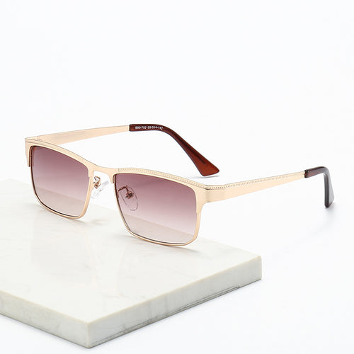 Dame kvadratisk solbrille med en stilig ramme og optimal UV-beskyttelse Luvikno