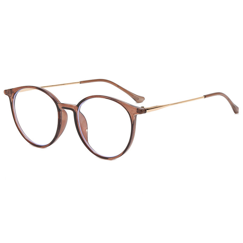 Dame modische runde briller med filigran design Luvikno