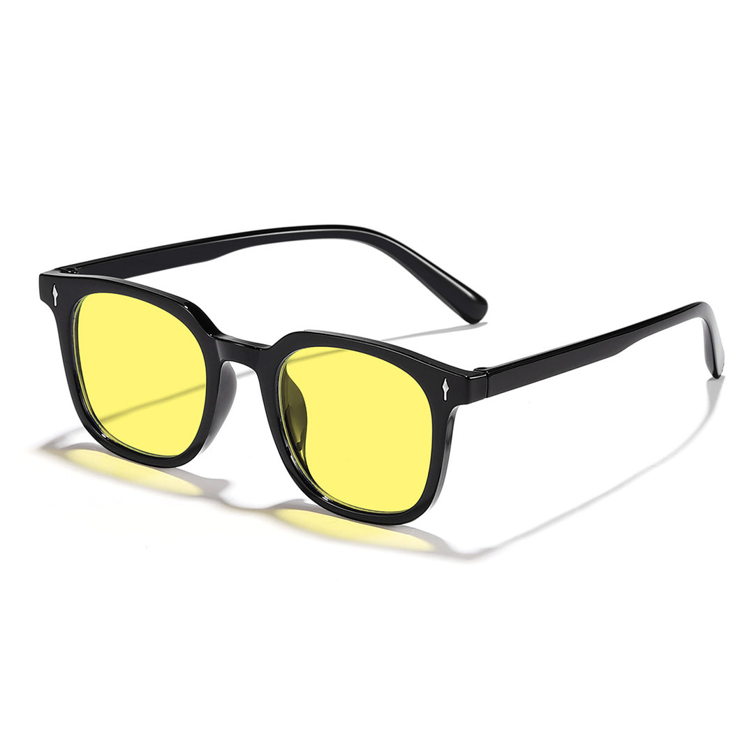 Damer fashionable solbriller med transparent ramme og UV-beskyttelse Luvikno